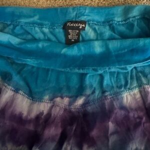 Ravenga Blue and Purple Tie-Dye Skirt